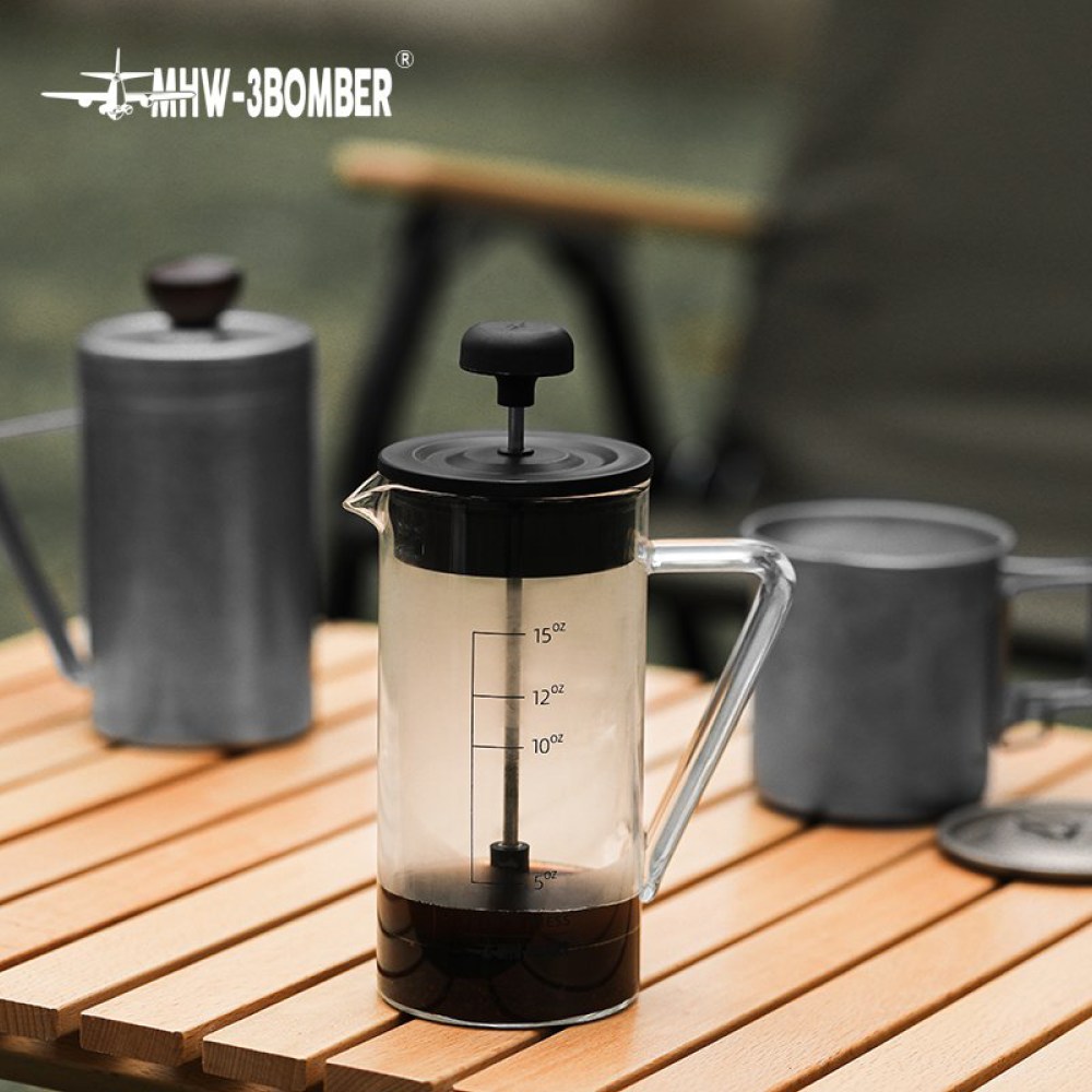 مكبس قهوة فرنسي MHW-3BOMBER Gimme سعة 450 مل - أسود | MHW-3BOMBER Gimme French Press 450ml - Black