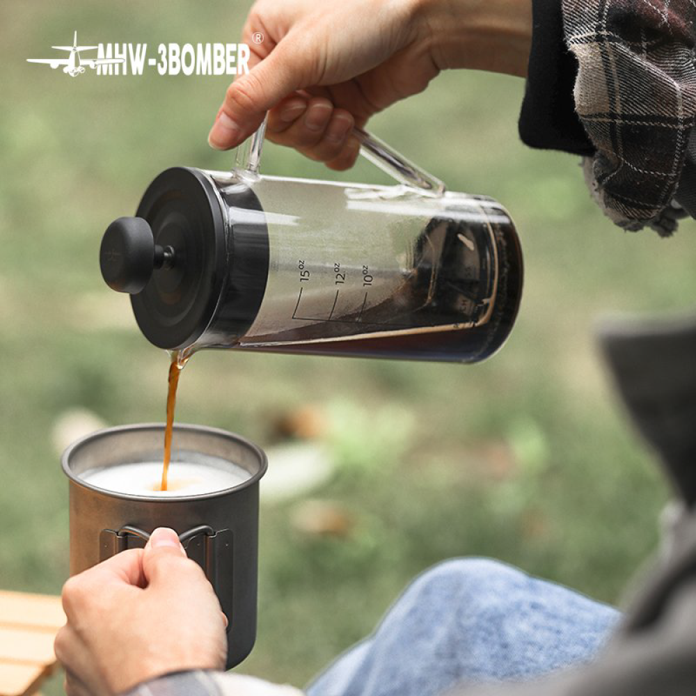 مكبس قهوة فرنسي MHW-3BOMBER Gimme سعة 450 مل - أسود | MHW-3BOMBER Gimme French Press 450ml - Black
