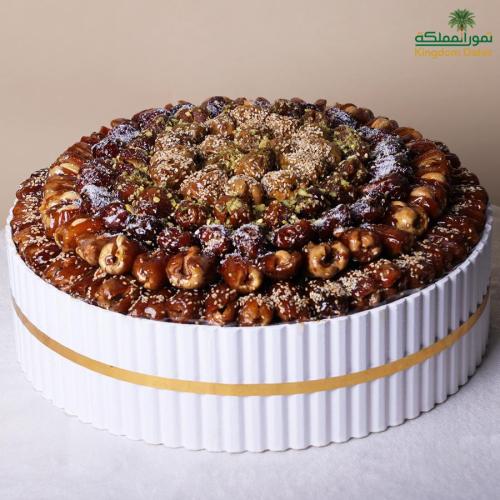 صينية دائرية - بيضاوي خشب مقلم