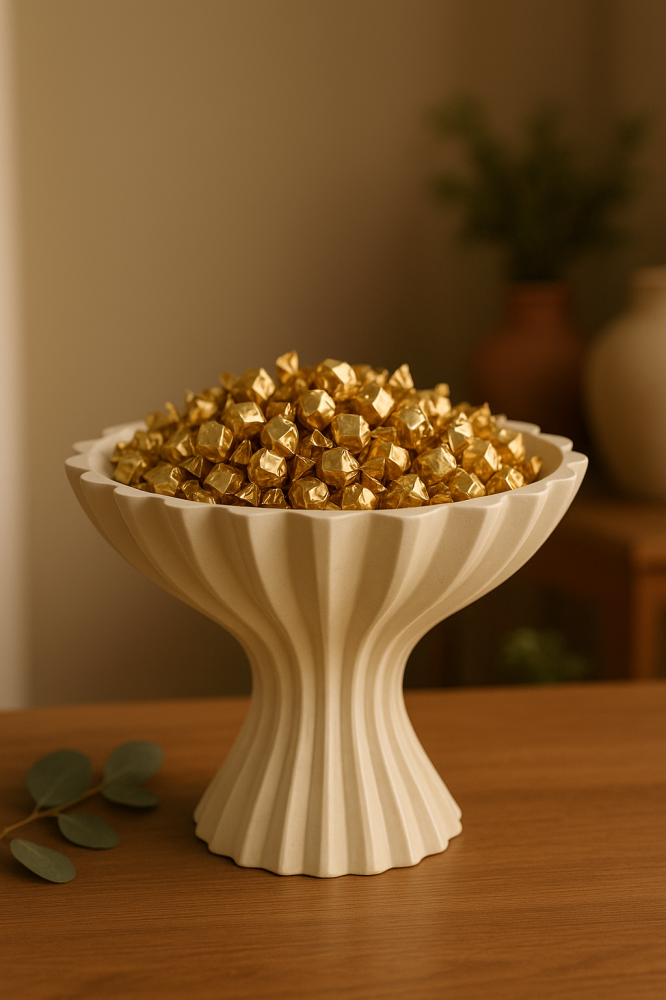 Serving plate with base