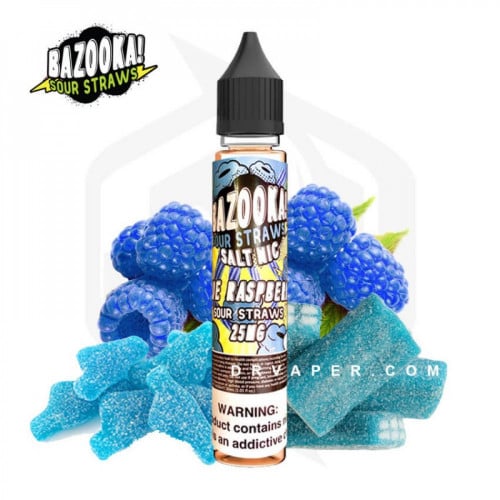 نكهة سولت بازوكا حلاوة التوت الأزرق الحامض Bazooka Salt Blue Raspberry