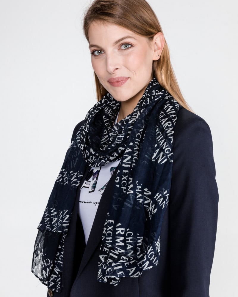 Armani Exchange women scarf black color Charisma.outlet