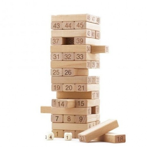 4118-4198 لعبة جنجا الخشبية ارقام كبير