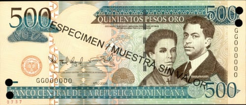 طقم نماذج  (Specimen) الجمهورية الدومينيكانية - إصدار عام 2009 م