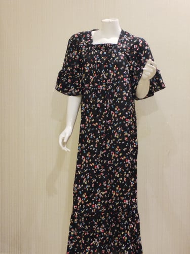 قميص حرير بكشكش  بالاسفل والاكمام