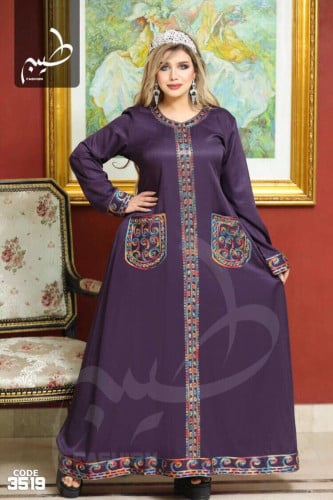 جلابيه مصريه مطرز