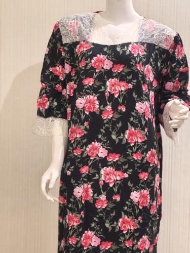 قميص قطني تل بالاكمام والصدر