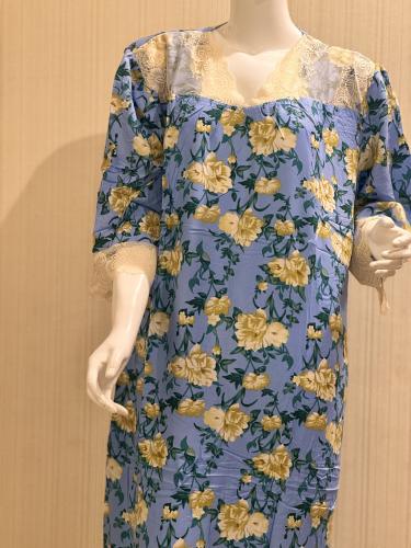 قميص قطني تل بالاكمام والصدر