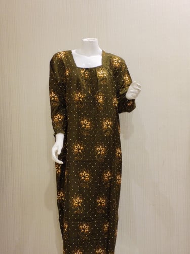 قميص روز  قطن كم طويل