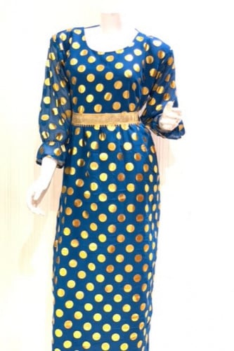 فستان تاسيس  اللون تيفاني