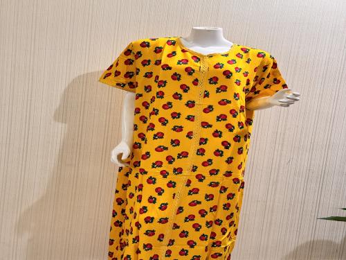 قميص قطني رمضاني اللون اصفر