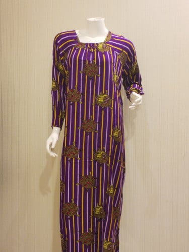 قميص روز  قطن كم طويل