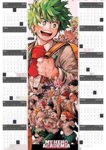 my hero academia Calendar 2025 - 2