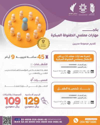 بكج مهارات معلمي الطفولة المبكرة