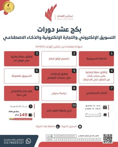 بكج عشر دورات