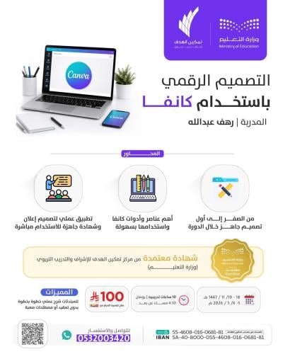 التصميم الرقمي باستخدام كانفا