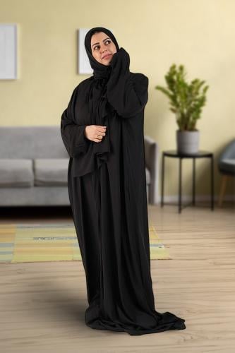 شرشف صلاة آيات سادة رايون الفاخر اسود