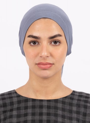 غطاء راس رصاصي غامق