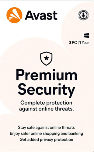 كود رقمي | Avast Premium Security (3 Devices / 1 Y...