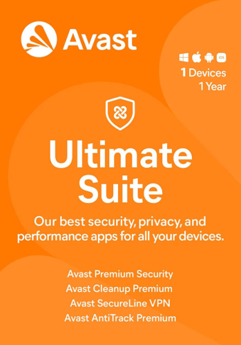 كود رقمي | Avast Ultimate Suite (1 جهاز / سنة واحد...