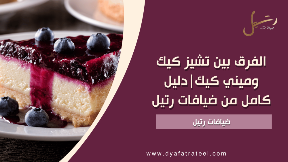 الفرق بين تشيز كيك وميني كيك: دليلك الكامل لضيافات رتيل