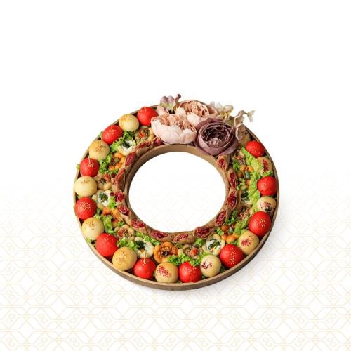 صينية خشب معجنات 52 قطعة