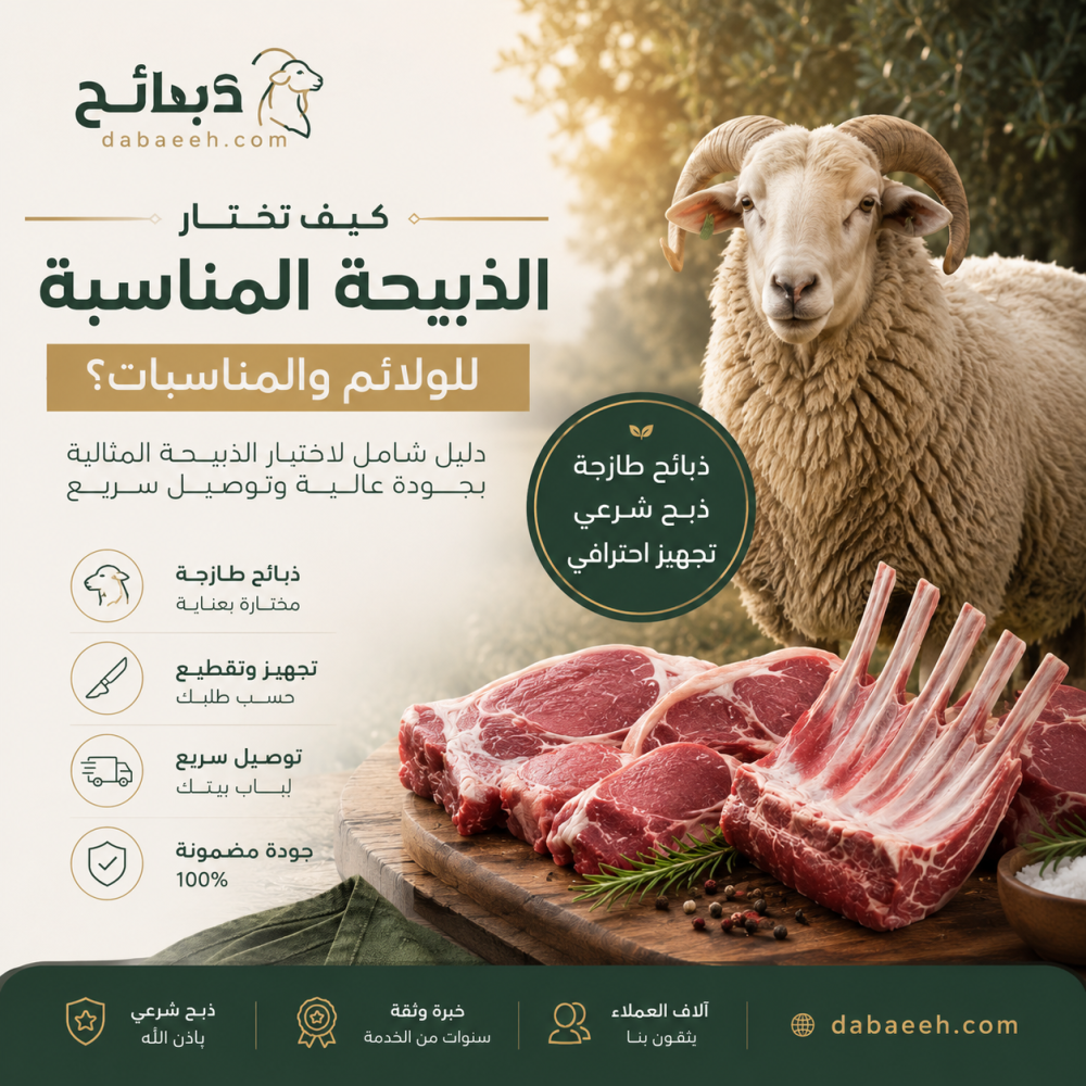 كيف تختار الذبيحة المناسبة للولائم والمناسبات؟