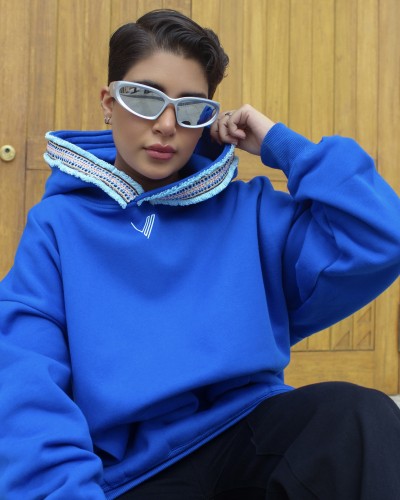 Blue Sadu Hoodie