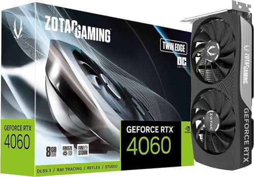 كرت شاشة 4060 ZOTAC Gaming GeForce RTX 8GB Twin