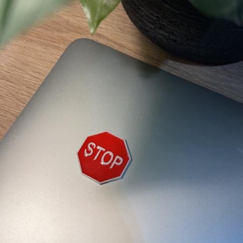 ستيكر معدني(stop)