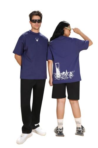 Addax navy blue t-shirt_218