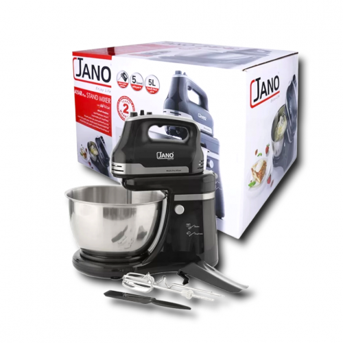 Stand Mixer 5 Bilis 5 Liter 500 Watt E02200 Black/Silver