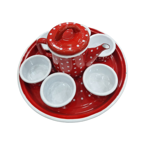 6 कप का एक कांच का जग सेट