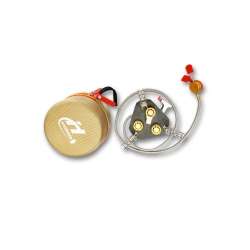 زیزی کیس کے ساتھ 3 برنر ٹریول اسٹو