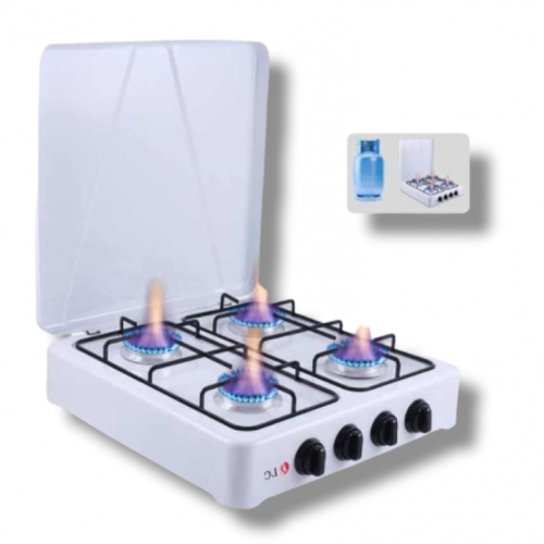 4 برنر پورٹیبل چولہا۔