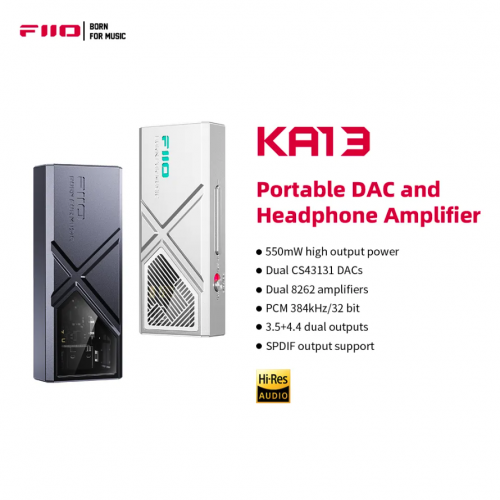 FiiO KA13 Dual CS43131 Portable DAC Amplifier for...