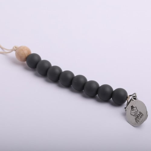 علاقة المصاصة رمادي داكن Clip Chain