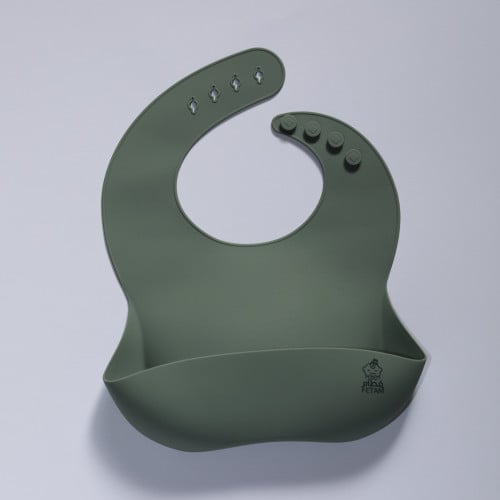 صدارة سيليكون أخضر داكن Silicone Bib