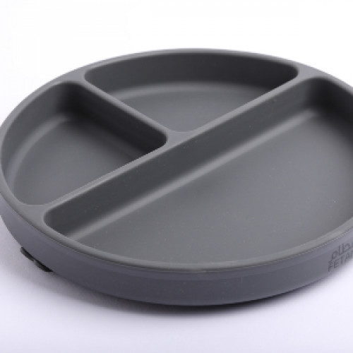 صحن سيليكون رمادي داكن Silicone Plate