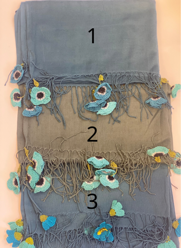 طرحة بكروشيه اويا تركي ورد