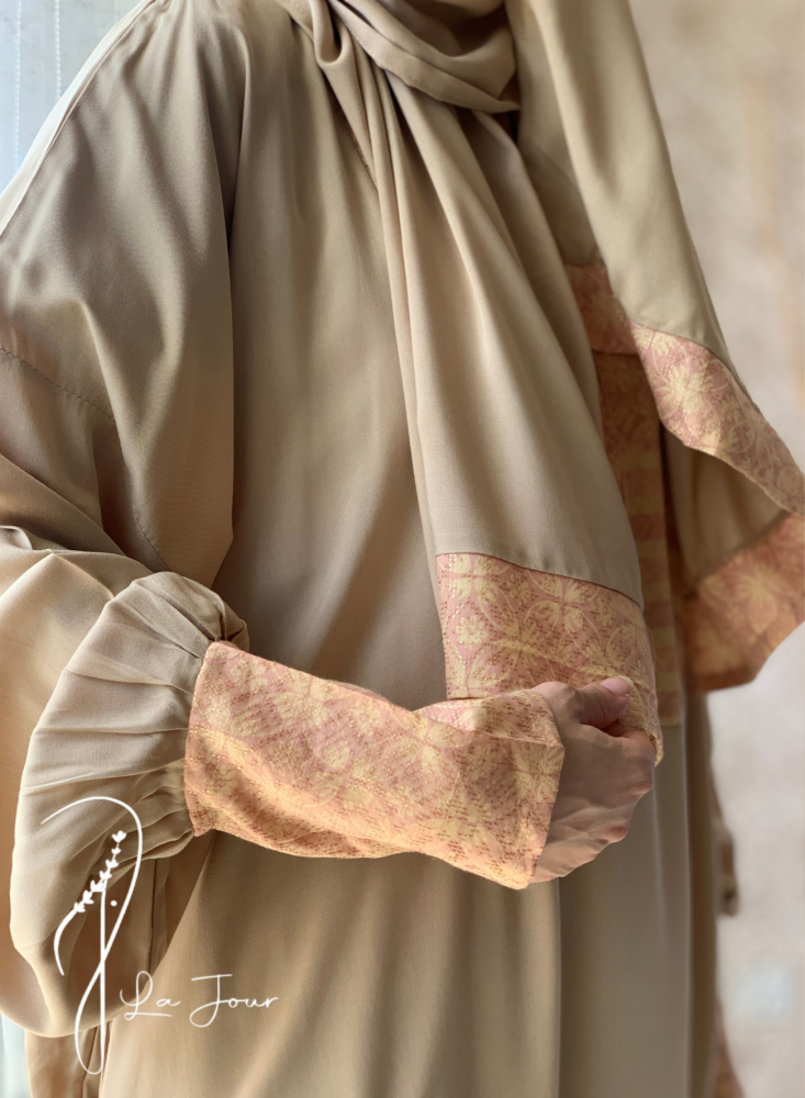 شرشف صلاة باتيك بيج واخضر سستة