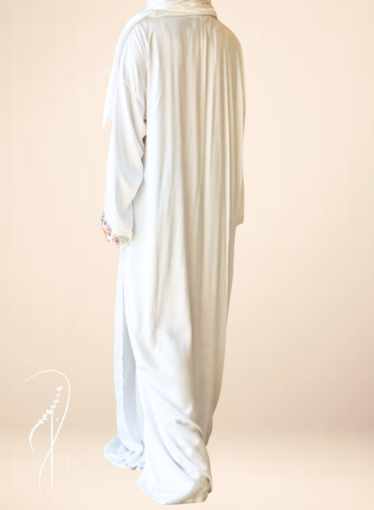 شرشف صلاة لف اوف وايت ستان اويا ذهبي جميل و مميز