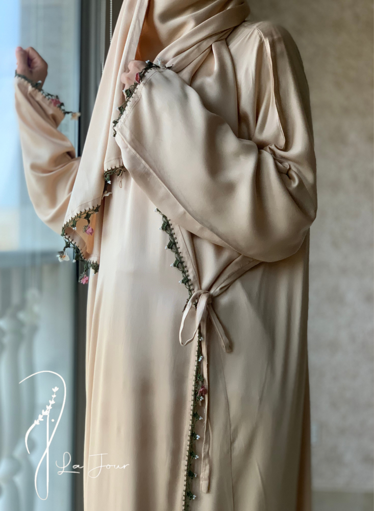 شرشف صلاة اويا ورد بيج لف طرحة متصلة
