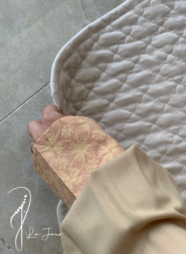 شرشف صلاة باتيك بيج واخضر سستة