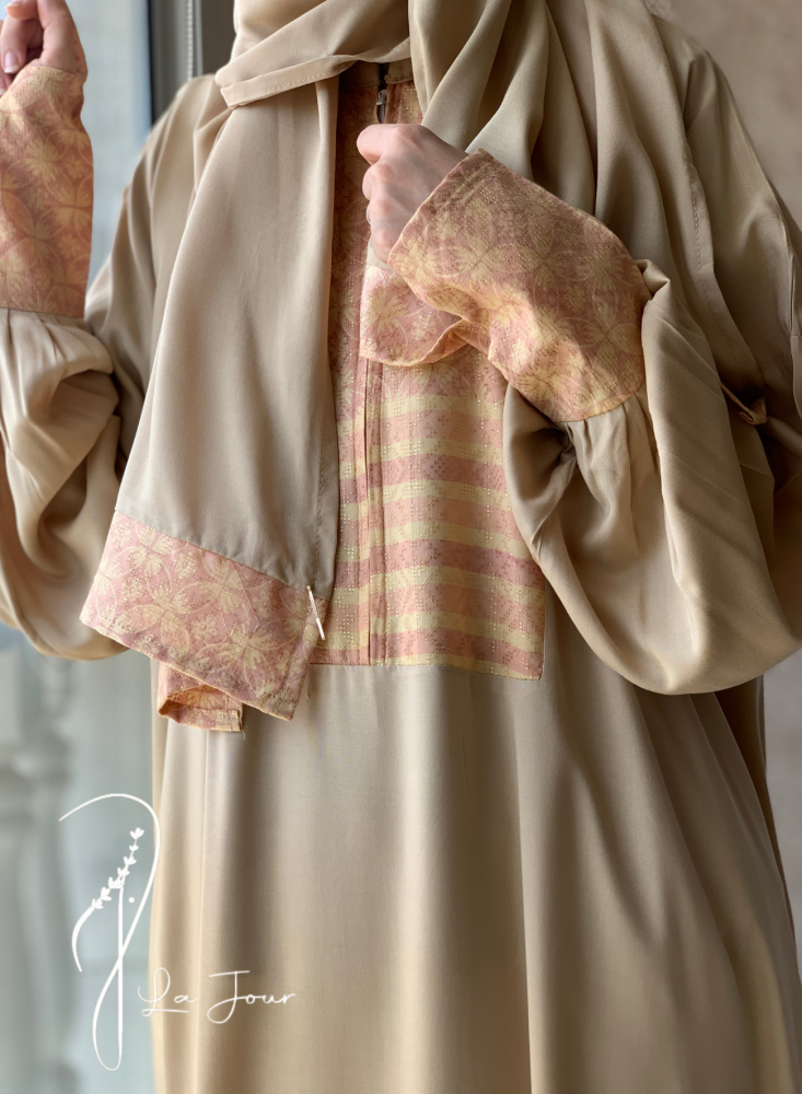 شرشف صلاة باتيك بيج واخضر سستة