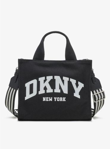 حقيبة دكني وسط قماش أسود