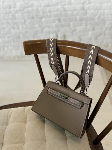 كيلي كاكي هاردوير فضي - 2 Strap - مقاس 22