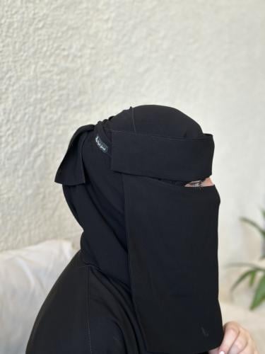 نقاب بغطاء مغاط ربط عريض