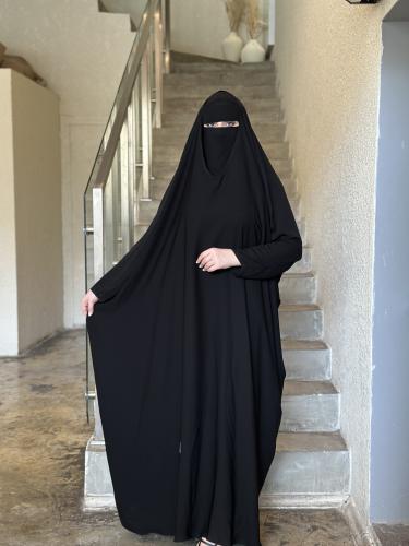 عباية رأس فراشه مقفلة قماش جالكسي