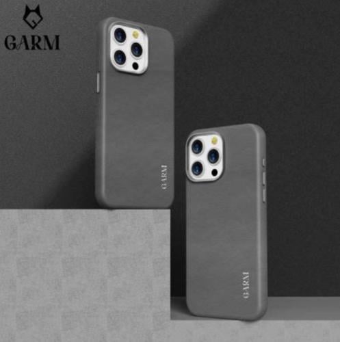 جراب رصاصي GARM ناعم وأنيق لجميع طرازات ايفون بتصم...
